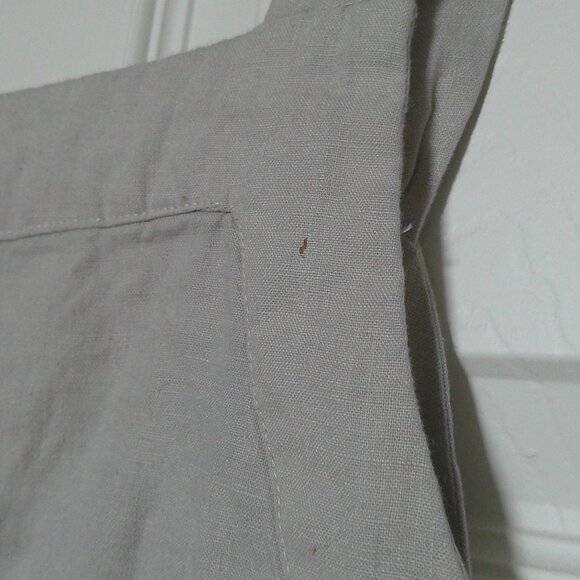 Women's Malvin Hamburg Germany I Love Linen Beige Dress Sleeveless - Size 6 - Picture 6 of 9